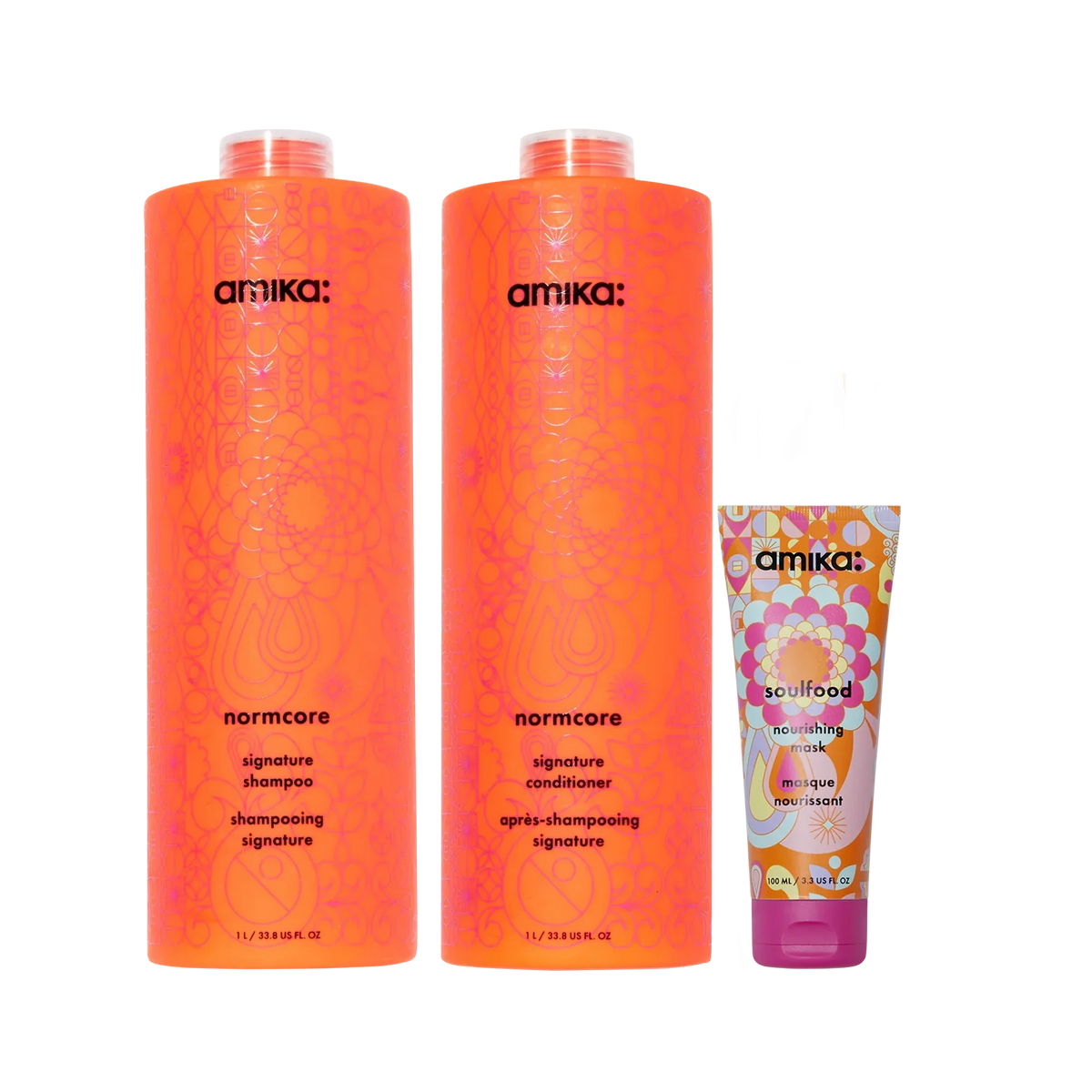 super-sized signature set normcore shampoo and conditioner + soulfood mask Main image